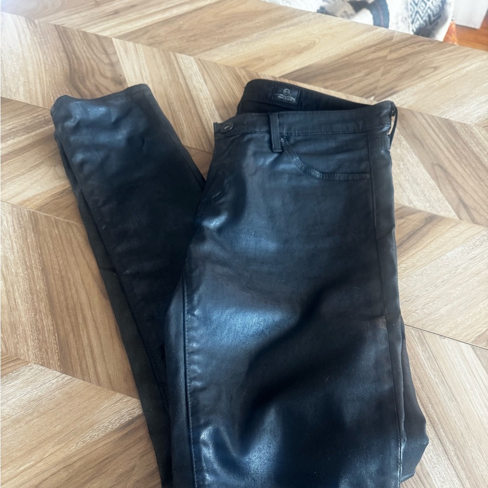 AG Adriano Goldschmied super skinny legging leather like women’s size 28